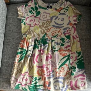 Floral Kids Dress with Multicolor Design